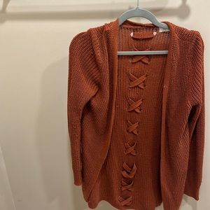 Burnt orange cardigan